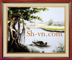 乡村风景画手工刺绣＝鄉間情懷　09＝SHVN 1109 - 65cm x 85cm (2)